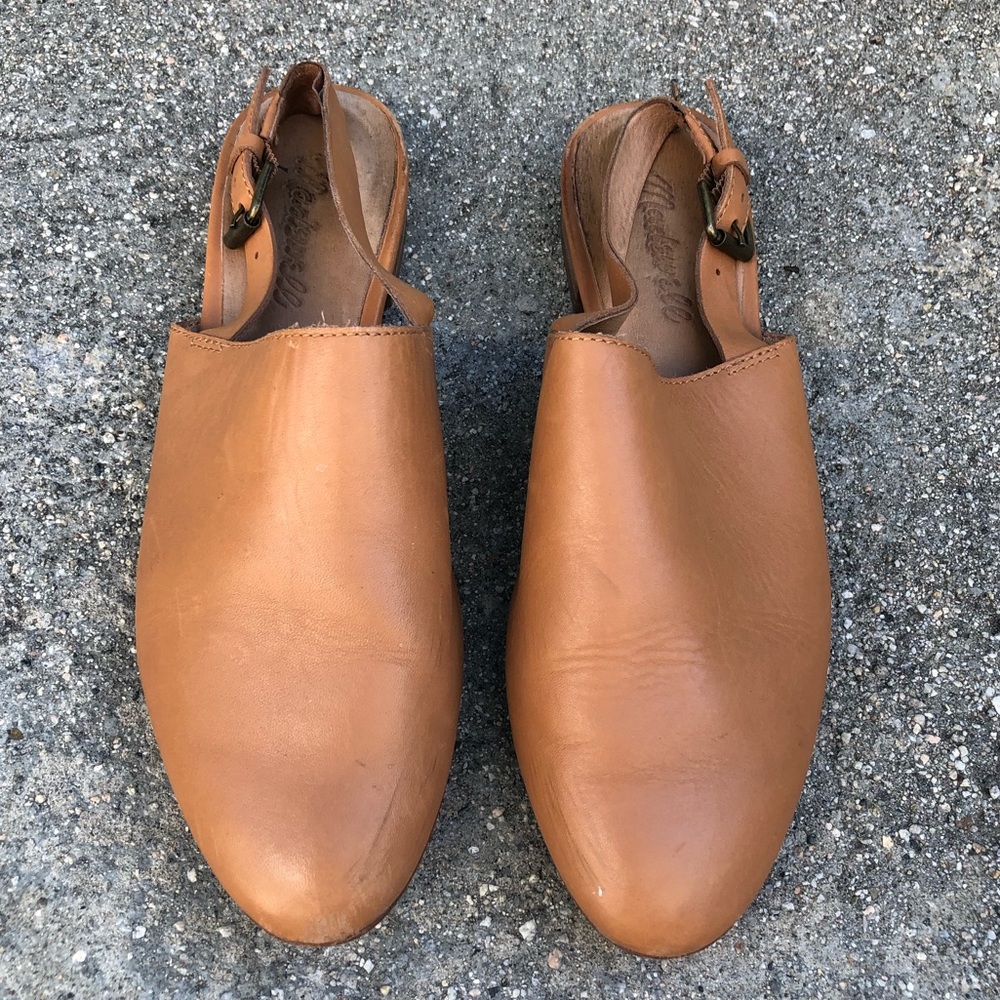 Madewell leather slingback mule